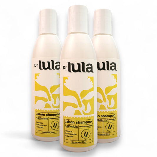 Trío Natural Dr Lula – Shampoo y Jabon 2 en 1 (120 mL c/u)