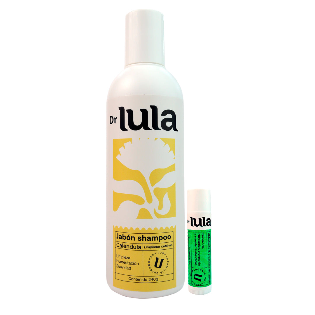 Kit Natural Dr Lula – Shampoo y Jabón 2 en 1 + Lipbalm (Reparación Natural)