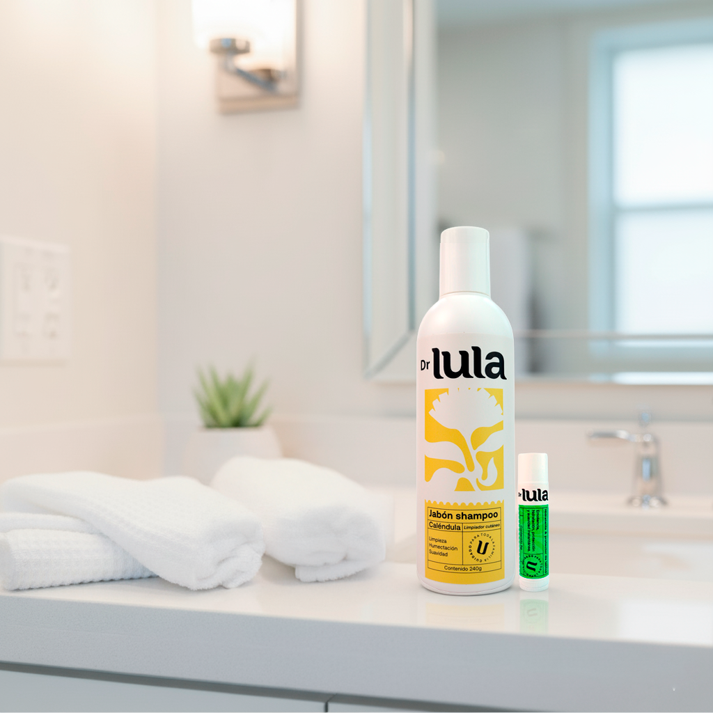 Kit Natural Dr Lula – Shampoo y Jabón 2 en 1 + Lipbalm (Reparación Natural)
