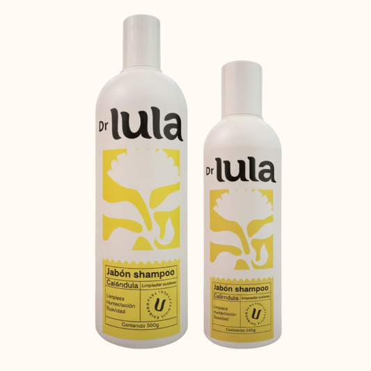 Pack Familiar Dr Lula – Shampoo y Jabón 2 en 1 Natural (Caléndula + Vitamina E) 500 mL + 240 mL